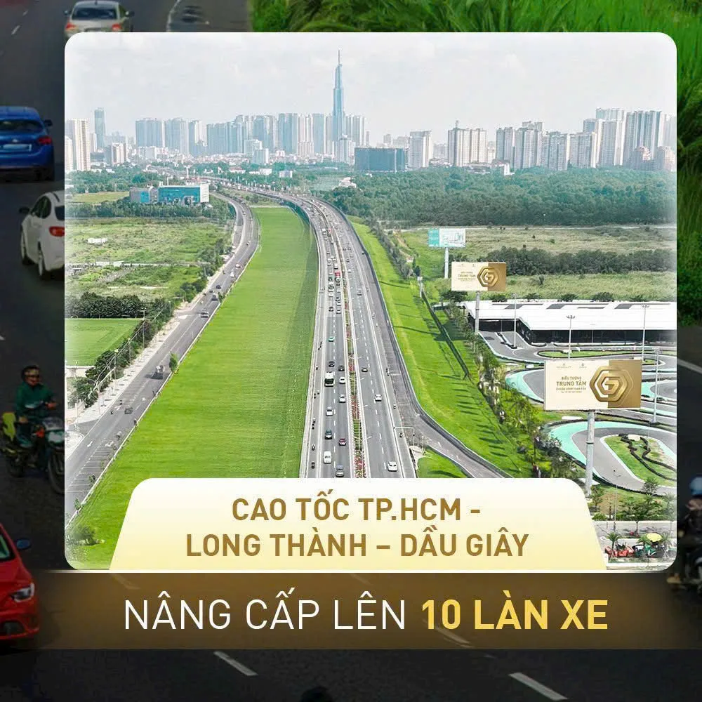 Cao tốc TP.HCM - Long Thành - Dầu Giây nâng cấp lên 10 làn xe, nhìn từ trên cao