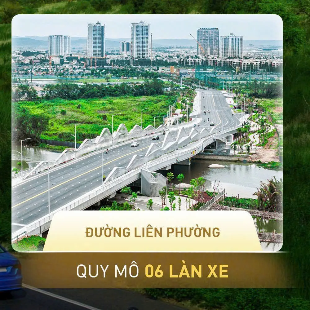 Đường Liên Phường quy mô 6 làn xe với cầu vượt thiết kế uốn lượn