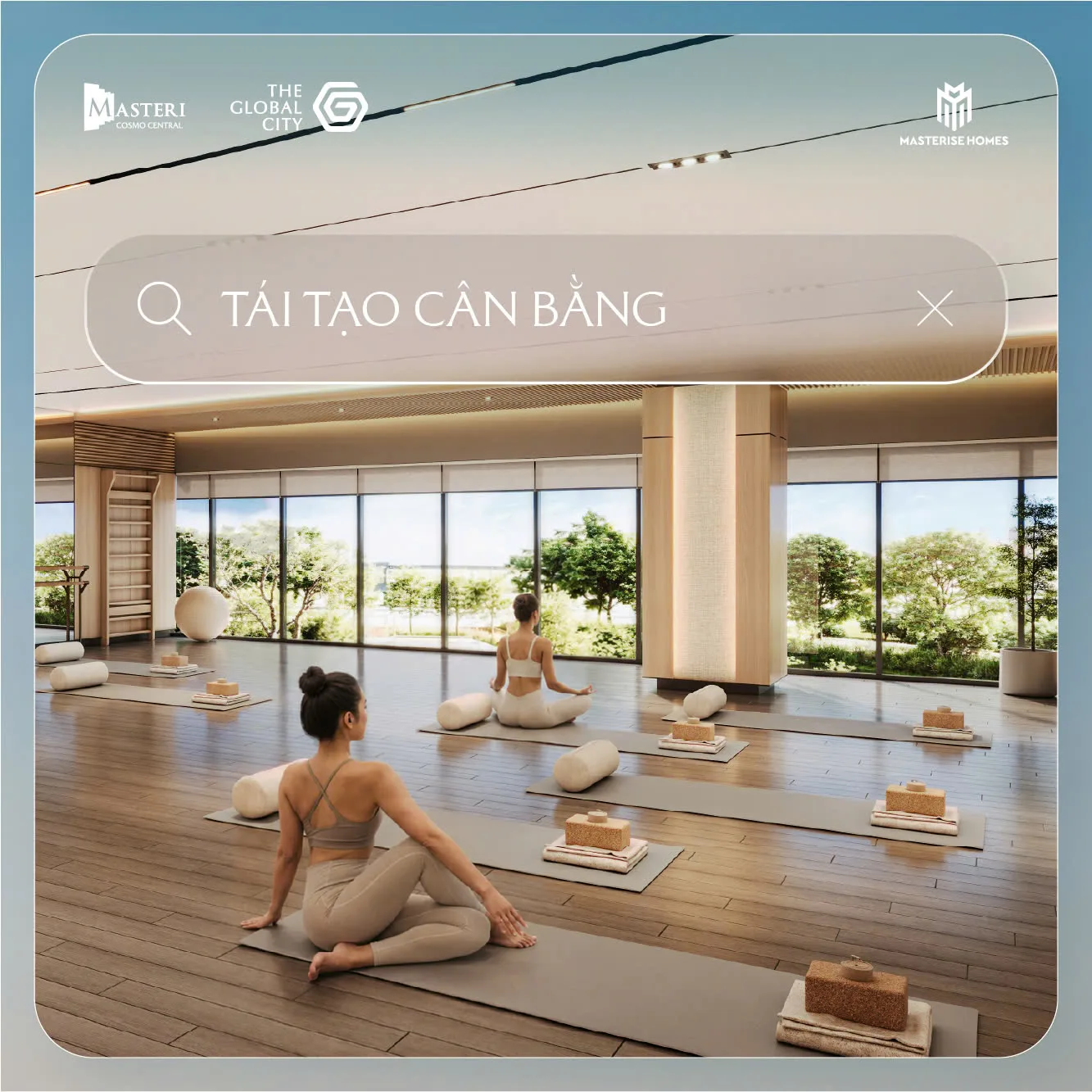 Phối cảnh minh họa Yoga studio nội khu phân khu Nexus