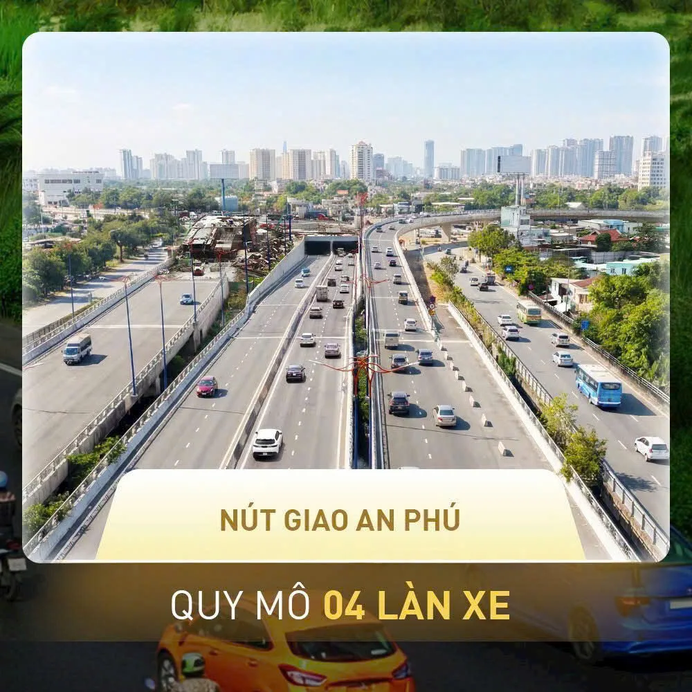 Nút giao An Phú quy mô 4 làn xe, kết nối nhiều trục đường phía Đông TP.HCM